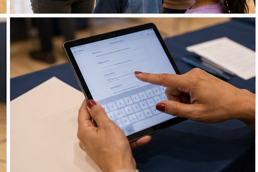 Digital intake on iPad